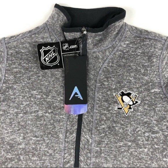 Pittsburgh Penguins Antigua Womens 1/2 Zip Sweater - Picture 2 of 9